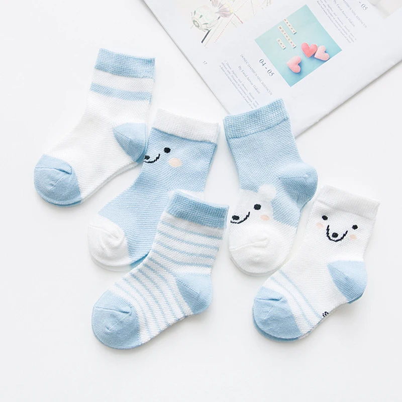 5 пар/комплект хлопковые носки для малышей новорожденных комплект мальчиков и
