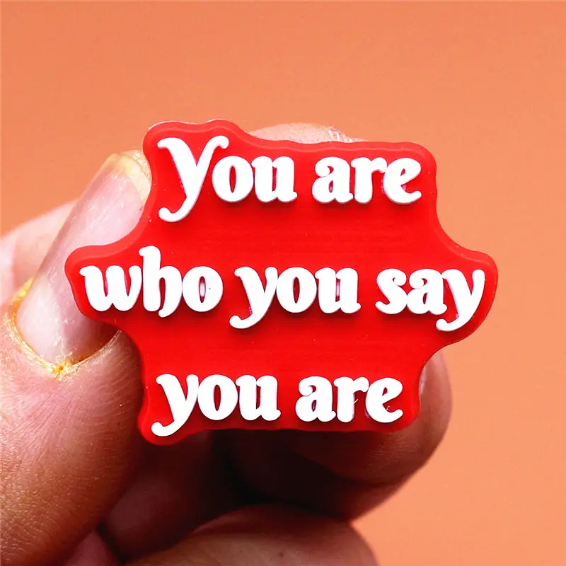 Single Sale 1pcs Rights Protection Shoe Charms Woman Speaking Shoe Accessories Decoration Fit Croc Jibz Kids Party Gifts U251