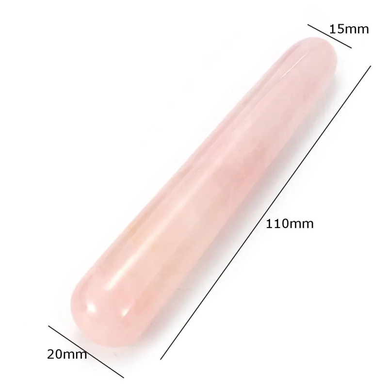 Quality Natural Rose Quartz Wands Gemstone Crafts Pleasure Wand Body Hand Massage Wood Magic Stone Ornament Gifts | Дом и сад