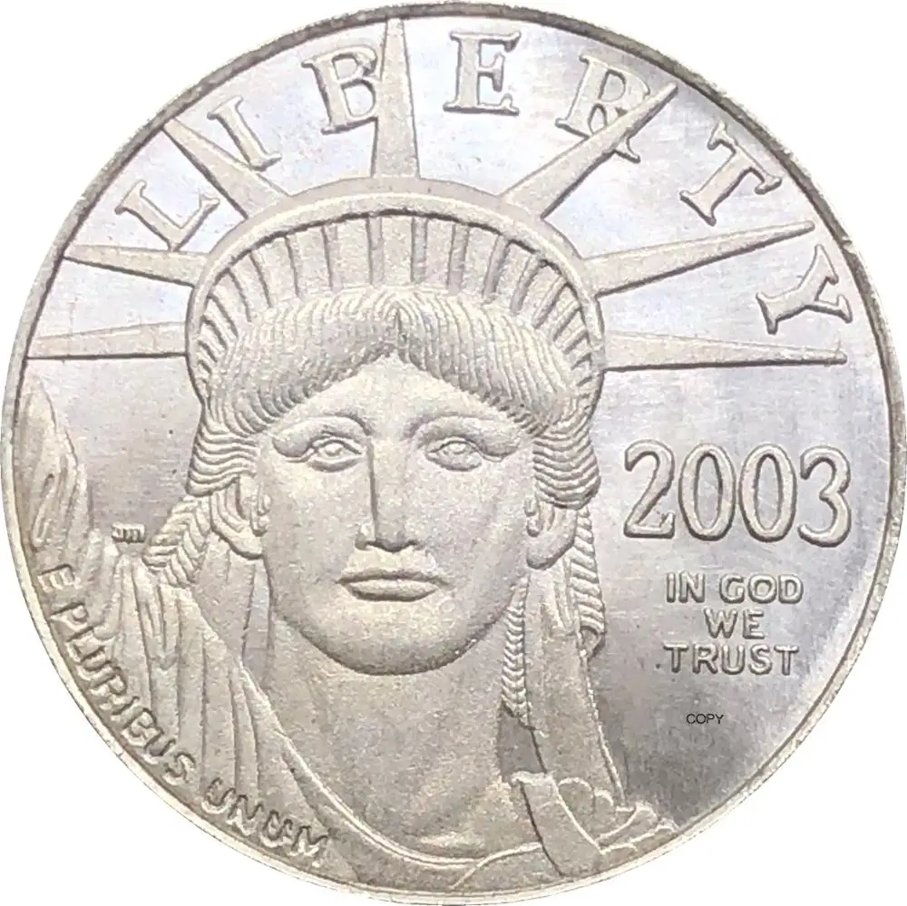 Соединенные Штаты 2003 Вт в Богу мы доверяем свободе монеты США четверть унции 1/4