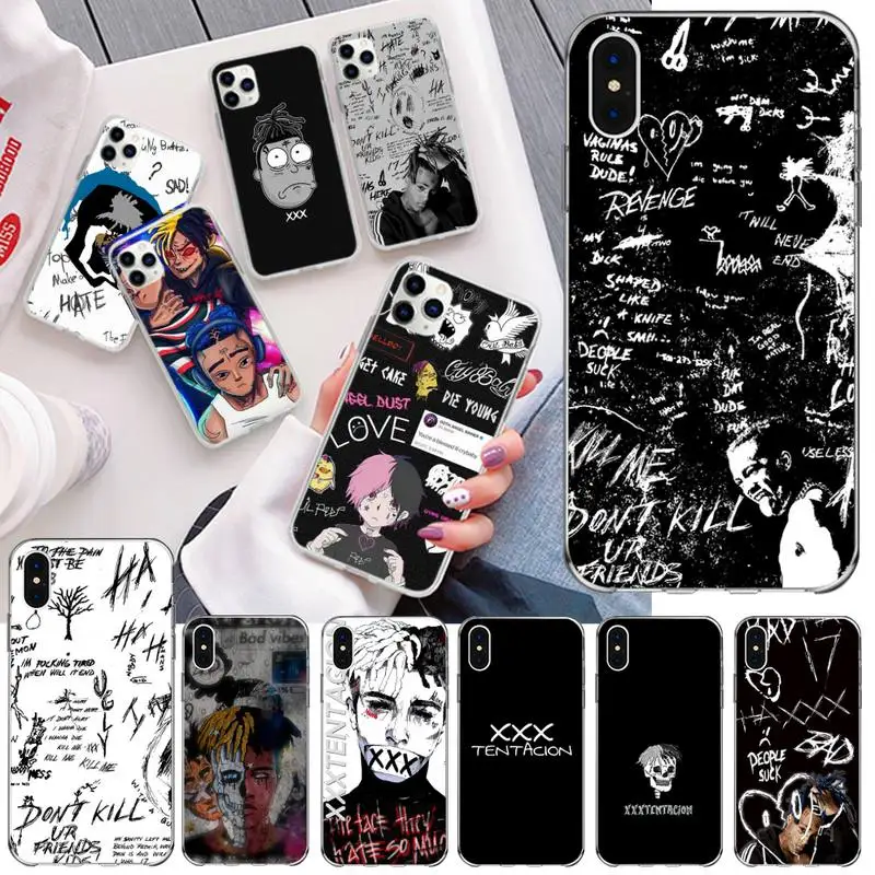 Чехол Xxxtentacion для телефона iphone 12 pro max mini 11 XS MAX 8 7 6 6S Plus X 5S SE 2020 XR|Бамперы| |