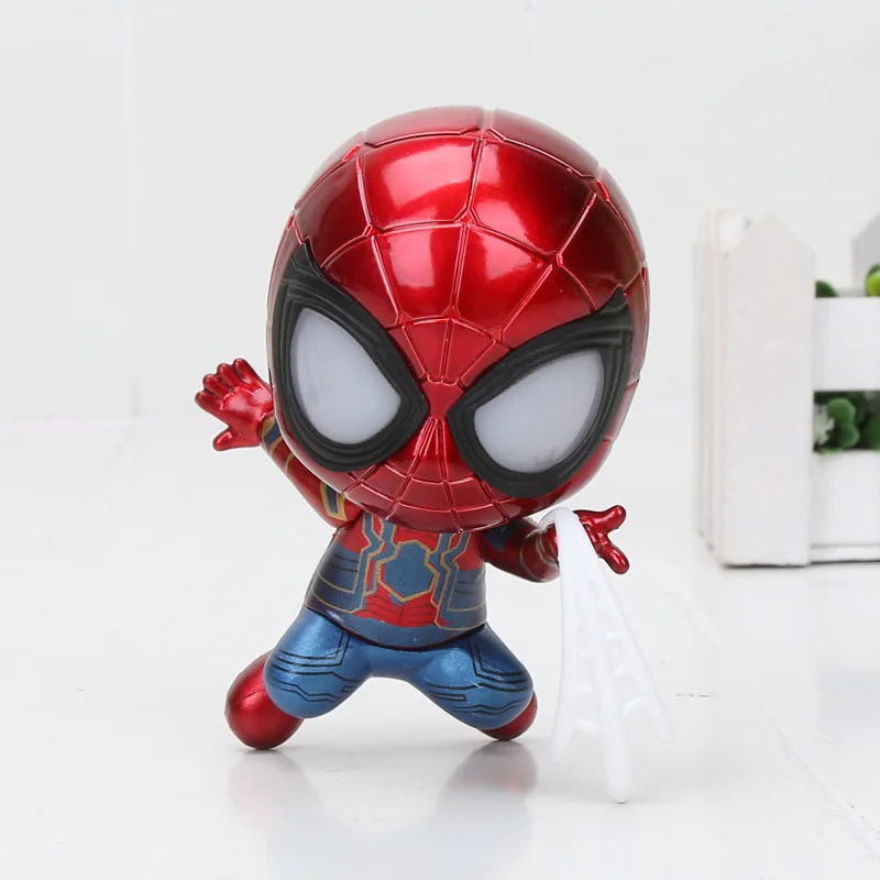 10cmshooting no box Marvel, Мстители, Железный Человек-паук, Tamashii, сценические Мстители, Человек-паук, Бесконечная война, фигурка, коллекция, модель, куклы, игрушки, подарок - Цвет: 10cmshooting no box