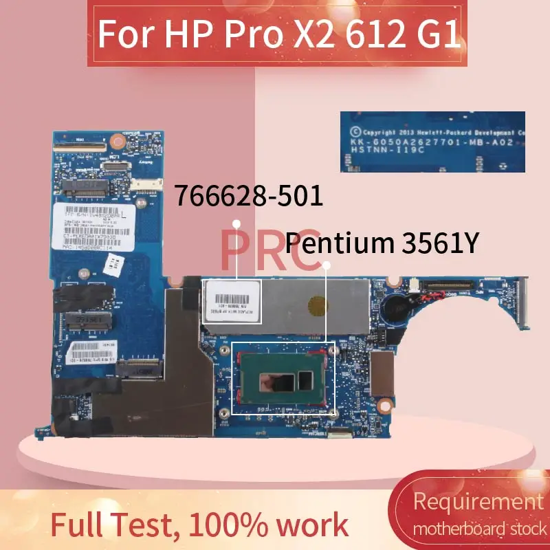 Материнская плата для ноутбука HP Pro X2 766628 G1 Pentium 3561Y материнская 6050A2627701-MB-A02 SR1DG