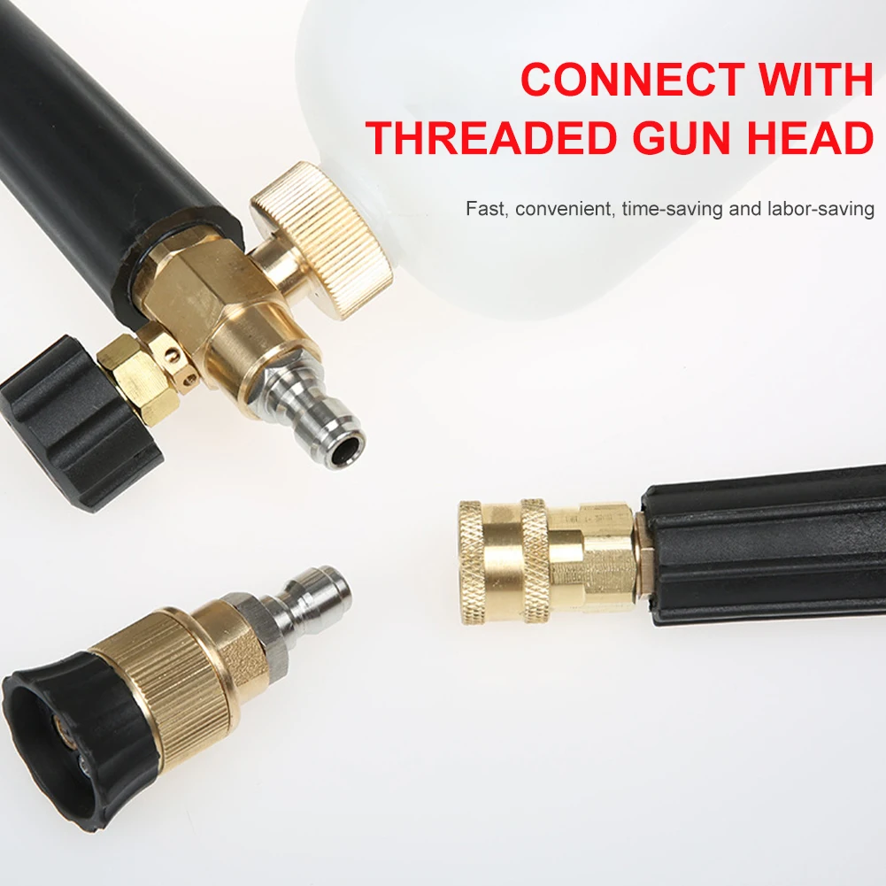 Car Washer Foam Lance Connector 1/4 inch Quick Connect Socket M14*1.5 Plug for 4000PSI High Pressure Water Gun Accessories | Автомобили и