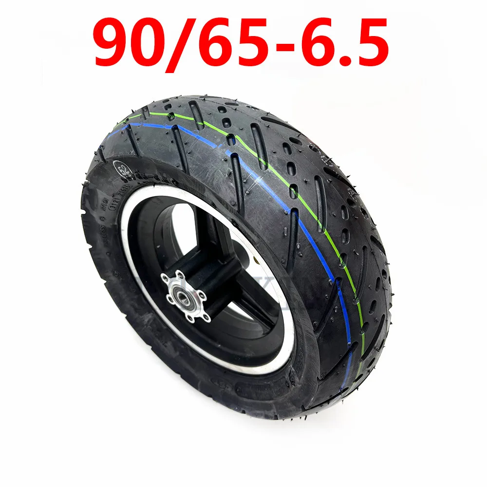 11 Inch Wheel 90/65-6.5 CST Tubeless Tire with Aluminum Alloy Rim for Electric Scooter Front Wheels Modification Accessories