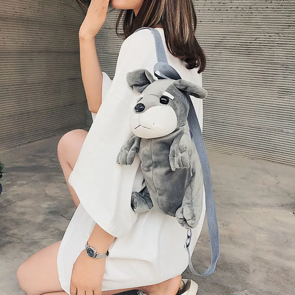 Подушка кукла Мультяшные собаки рюкзак мягкая сумка через плечо декоративная