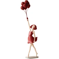 luxury style decorative balloon girl statues ornaments home living room wine cabinet decorations room layout gift for women