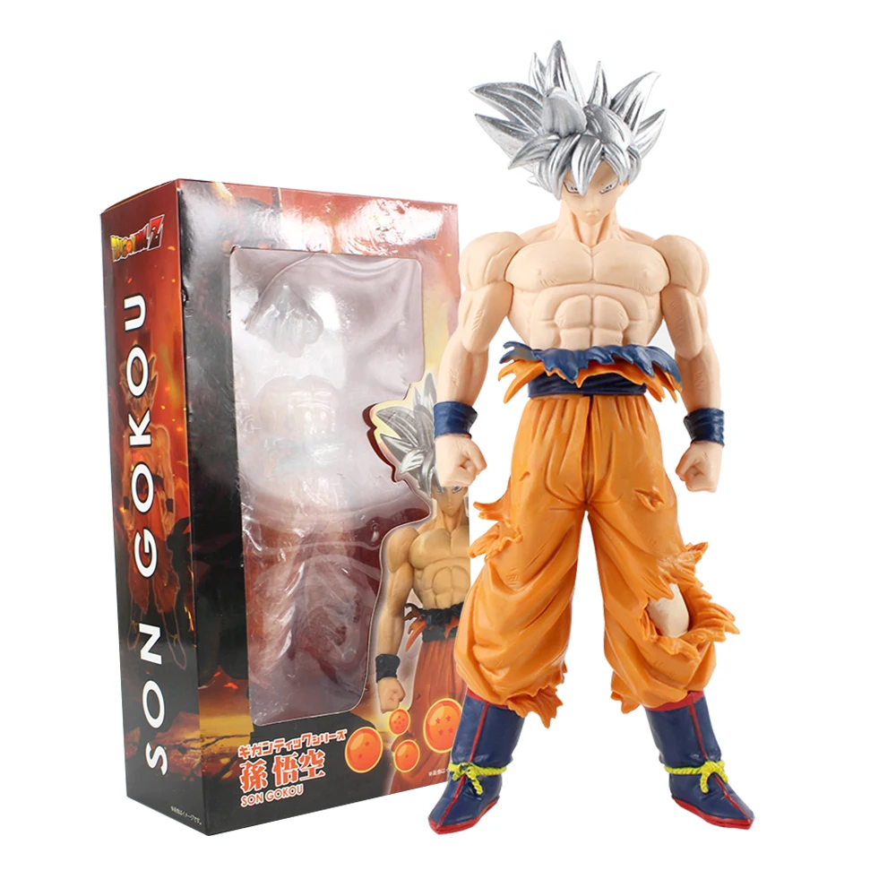 31cm Goku With Box 44 см Dragon Ball Z Majin Boo Buu Сон Гоку Супер Saiyan фигурка злой Buu аниме модель DBZ игрушка подарок для детей - Цвет: 31cm Goku With Box