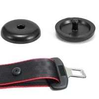 2 pairs plastic car safety seat belt stopper black beige spacing limit buckle clip retainer seatbelt stop button universial