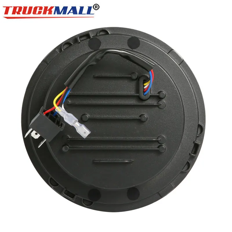 Автомобильные светодиодсветодиодный фары H4 Halo комплект для Jeep Wrangler JK TJ Hummer Defender