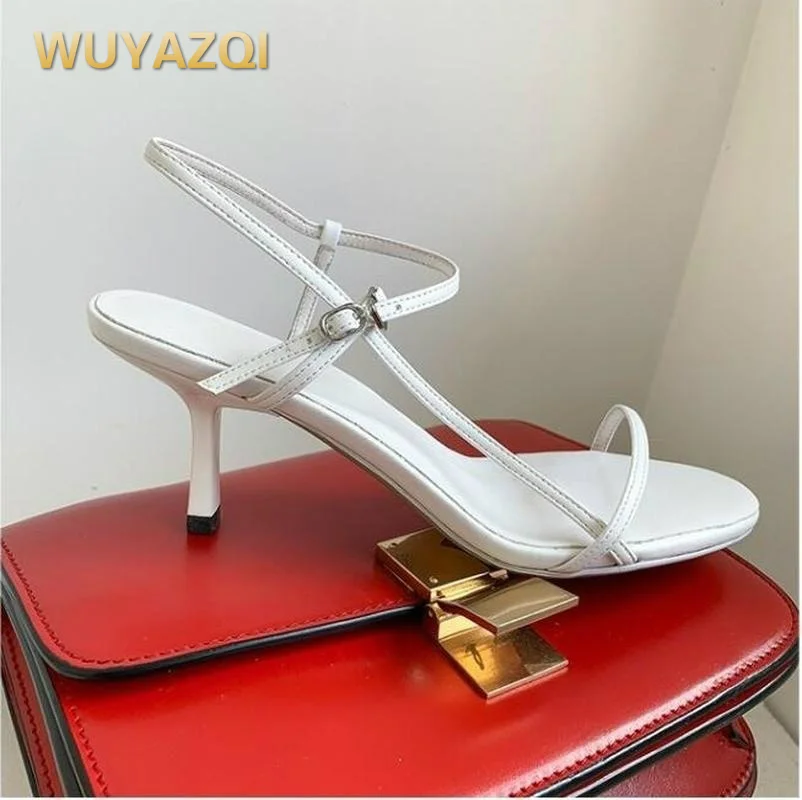 

WUYAZQI размера плюс, повседневные женские туфли на платформе с высоким каблуком, летняя обувь, обувь с открытым носком Ремешок на щиколотке дл...