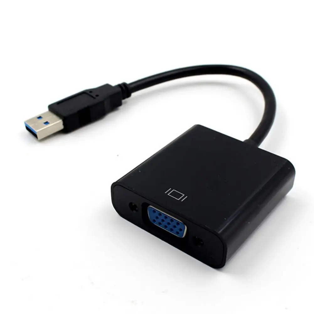 

Кабель-адаптер USB 3,0/720 VGA, многофункциональный кабель-преобразователь, адаптер USB VGA для дисплея, поддержка 1080p и p