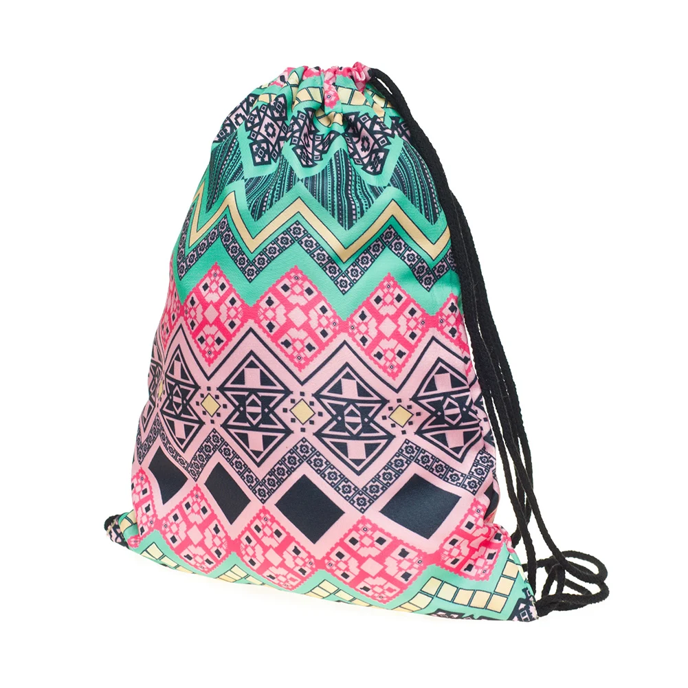 Высококачественный Оксфордский матерчатый сумка-мешок 3D цифровой цветочный