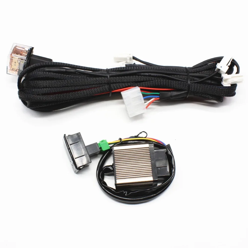 Electric Heaters car 12v universal carbon fiber pad kit+new illuminated switch for DIY 2 seat heated warm Automobiles Seat