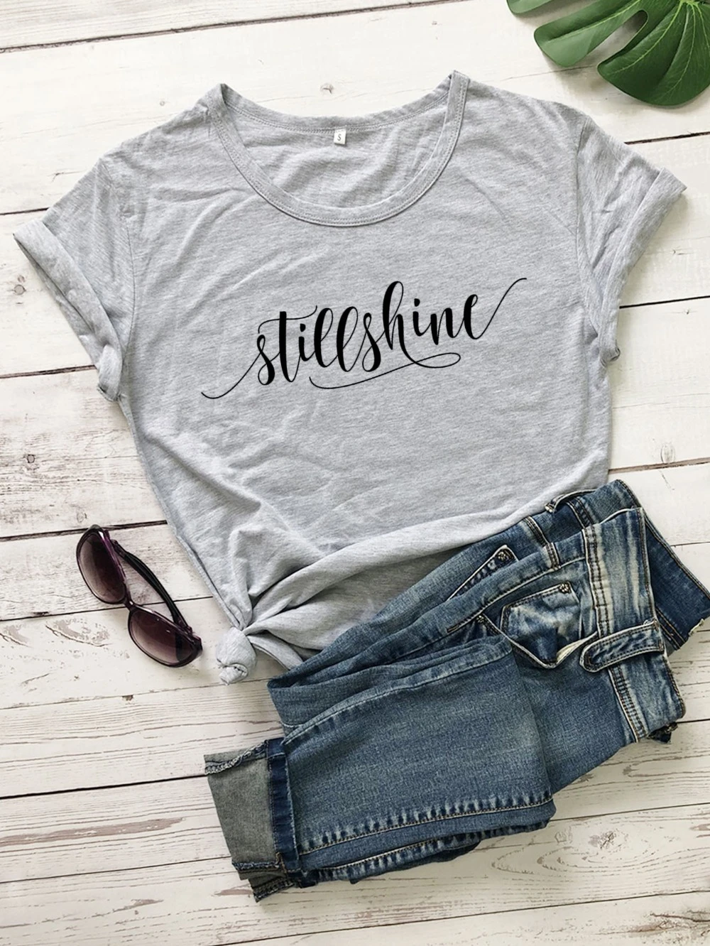 

Still shine women fashion pure cotton funny t shirt religion Christian Bible baptism hipster tees church young girl style-K651