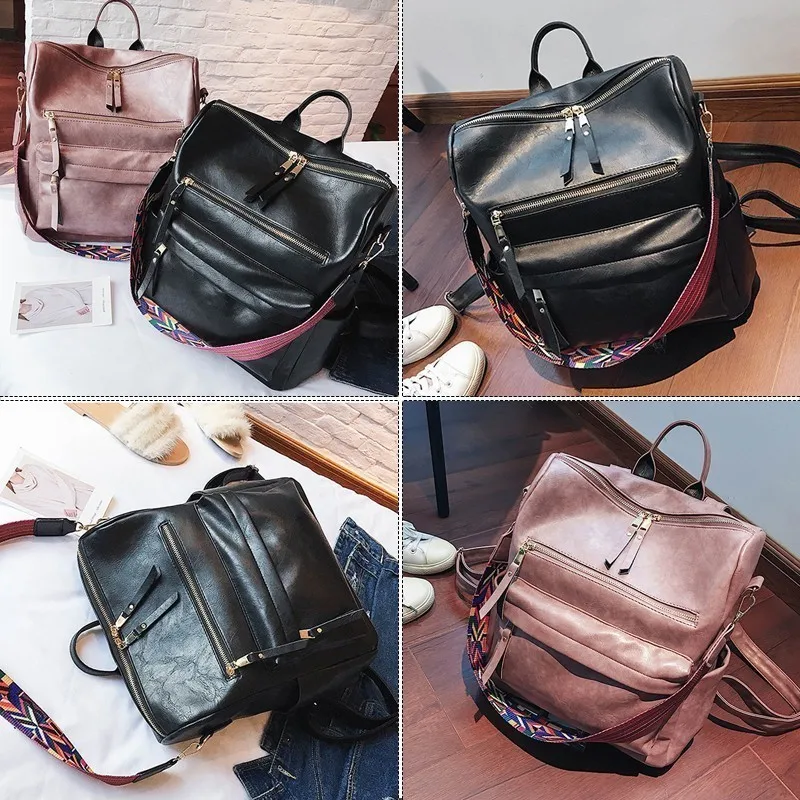 TTOU женский рюкзак из искусственной кожи Студенческая школьная сумка большие