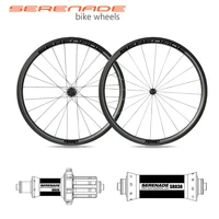 700c full carbon road bicycle components 33mm deep 25mm wide tubular tire with straight pull hubs
