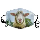 Пылезащитная, моющаяся, многоразовая, смешная овечка, защитная маска, теплая, ветрозащитная