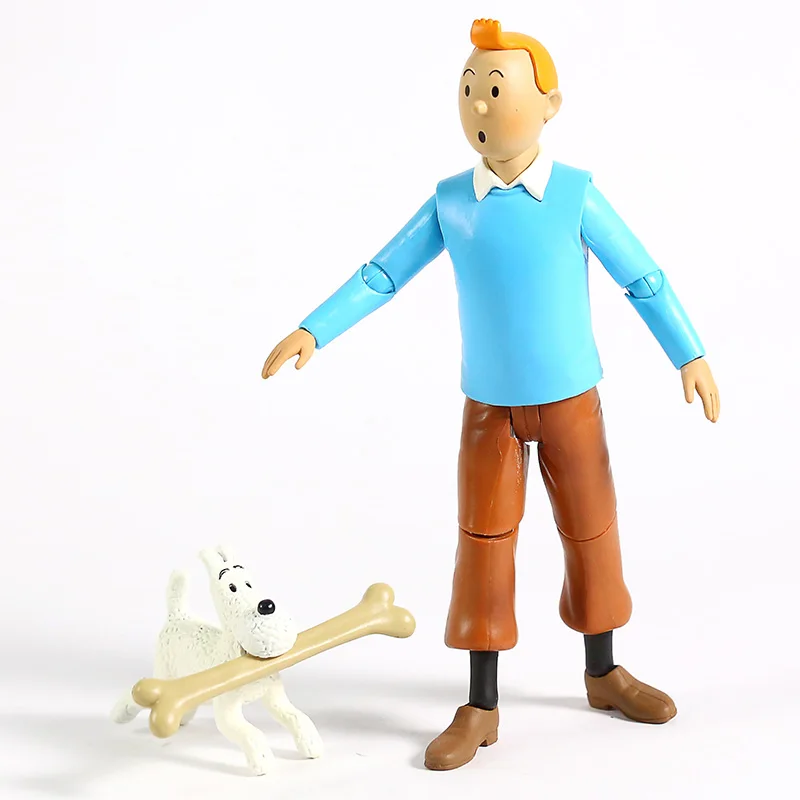 «Приключения Тинтина» Tintin и Milou ПВХ фигурка Коллекционная модель игрушки