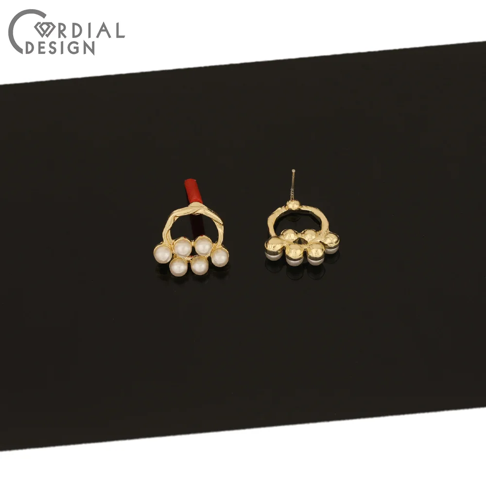 

Cordial Design 100Pcs 14*15MM Jewelry Accessories/Hand Made/DIY Making/Earring Stud/Imitation Pearl/Jewelry Findings & Component