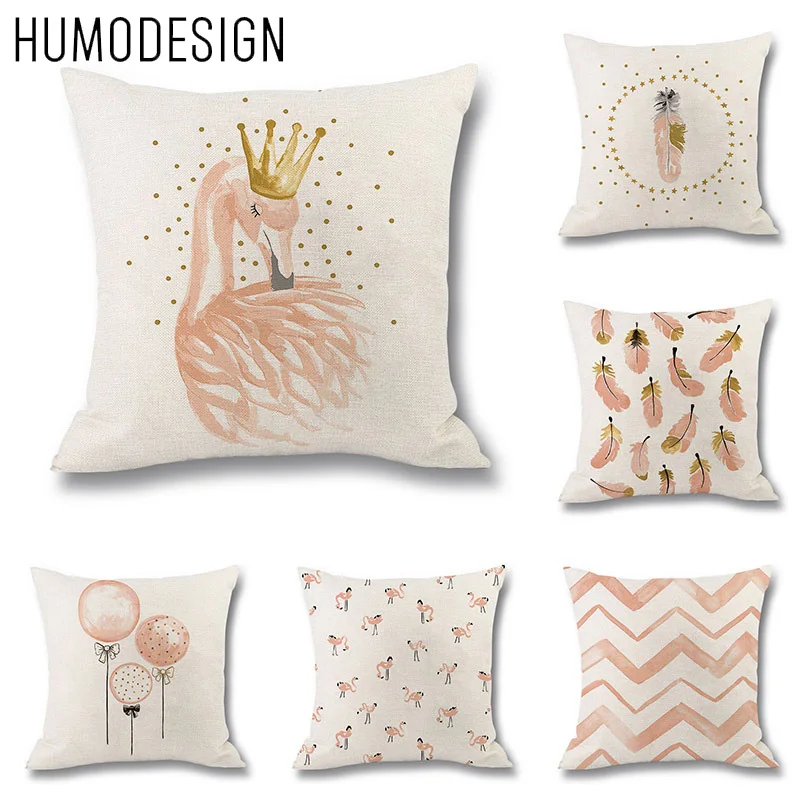 

2022 New 2Pcs 45*45 100% Flax Pure Printing Pillow Case Cushion Home Living Room Leisure Comfortable Pillowcase дакимакура