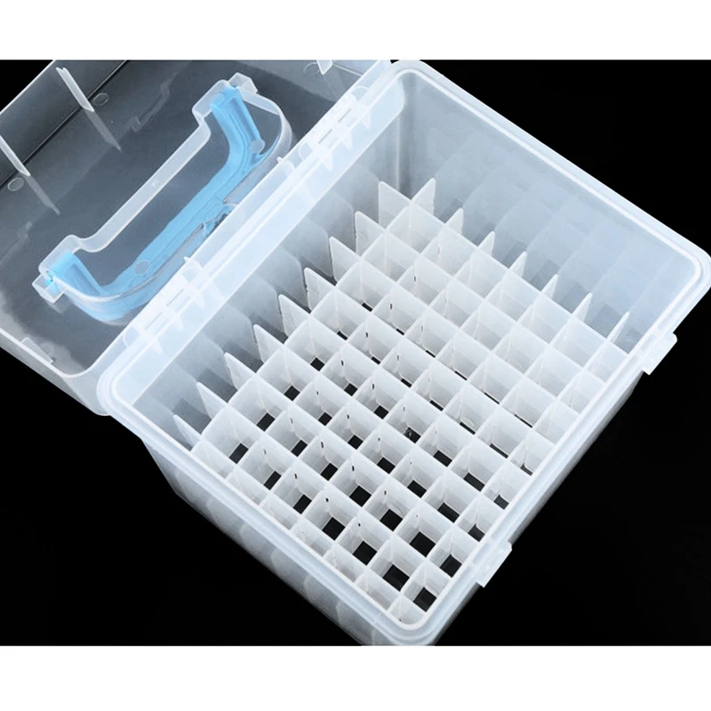 

Transparent 80-Slots Portable Waterproof Markers Pens Storage Case For Mark Office Desk Organizer