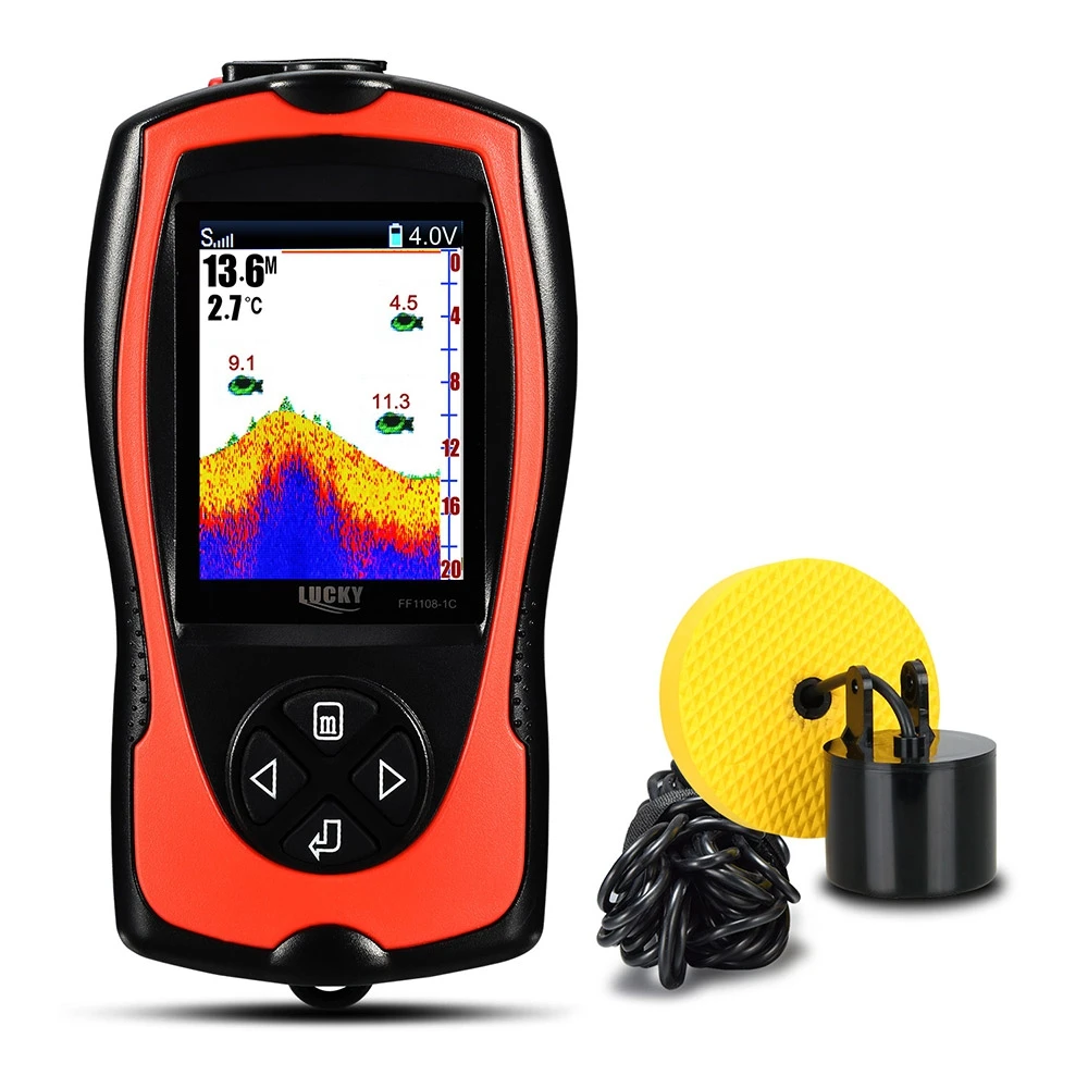 Echo Sounder for Fishing Fish Finder Deeper 100m Remote Sonar Sensor Fishfinder the Boat Dropshipping | Спорт и развлечения
