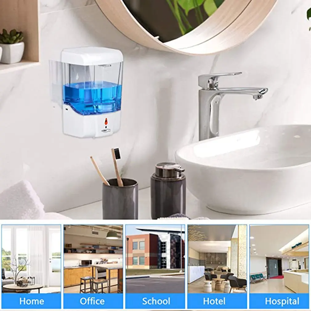 

Contact-free Wall-mounted Soap Dispenser Smart Induction Quantitative Liquid Discharge Micro Motor Soap Dispenser