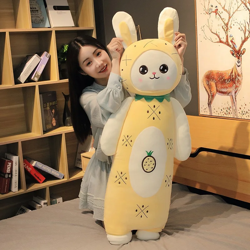 Горячая Распродажа 55 см-110 см милые длинные фрукты кролик искусственные мягкие