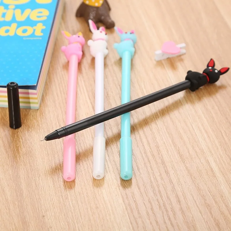 20PCs Creative Stationery Gel Pens set Cute Cartoon Water-Based Paint Pen Factory Direct Office Supplies Signature Pen Wholesale