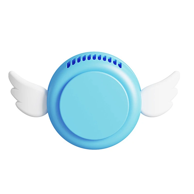 

Little Angel Halter Fan Angel Hanging Neck Fan Mini Lanyard Handheld USB Gift Fan