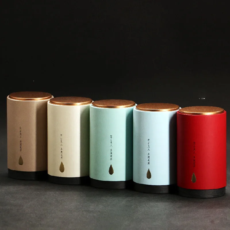 Креативный дизайн бумажная коробка для хранения чая банка сладостей держатель