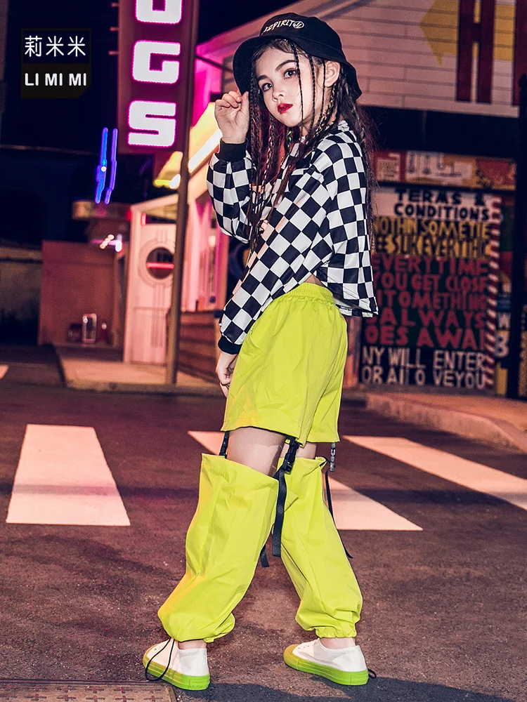 Новинка модная одежда для джазовых танцев девочек Осенние Топы в стиле хип-хоп с