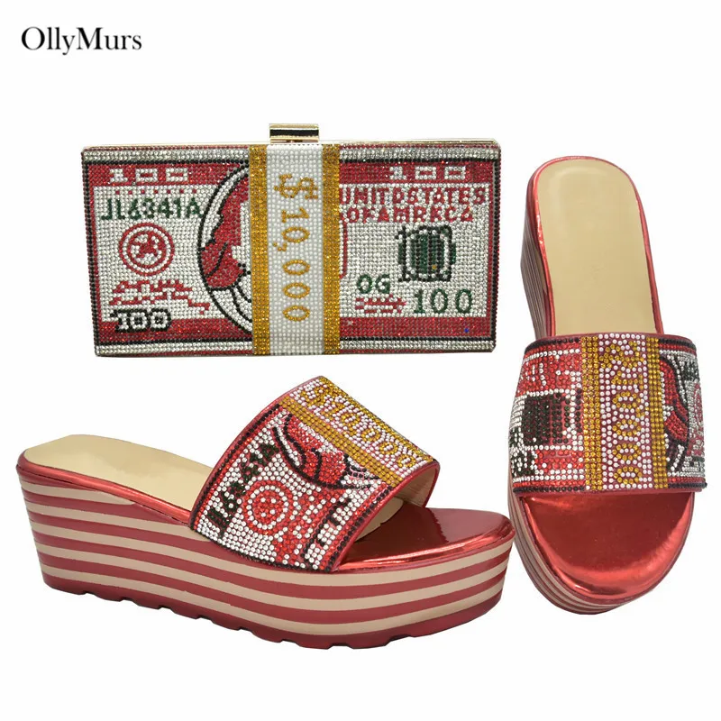 

Летняя элегантная женская обувь на квадратном каблуке Женские комплект из обуви и сумки для свадебное платье высокого качества в итальянск...