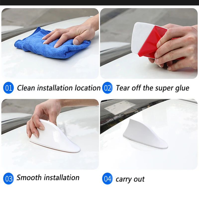 

For Volkswagen Nissan Honda Bmw Toyota Camry Shark Fin Decoration Antenna Universal Fm Car Aerial Roof Accessories 8 Colors New