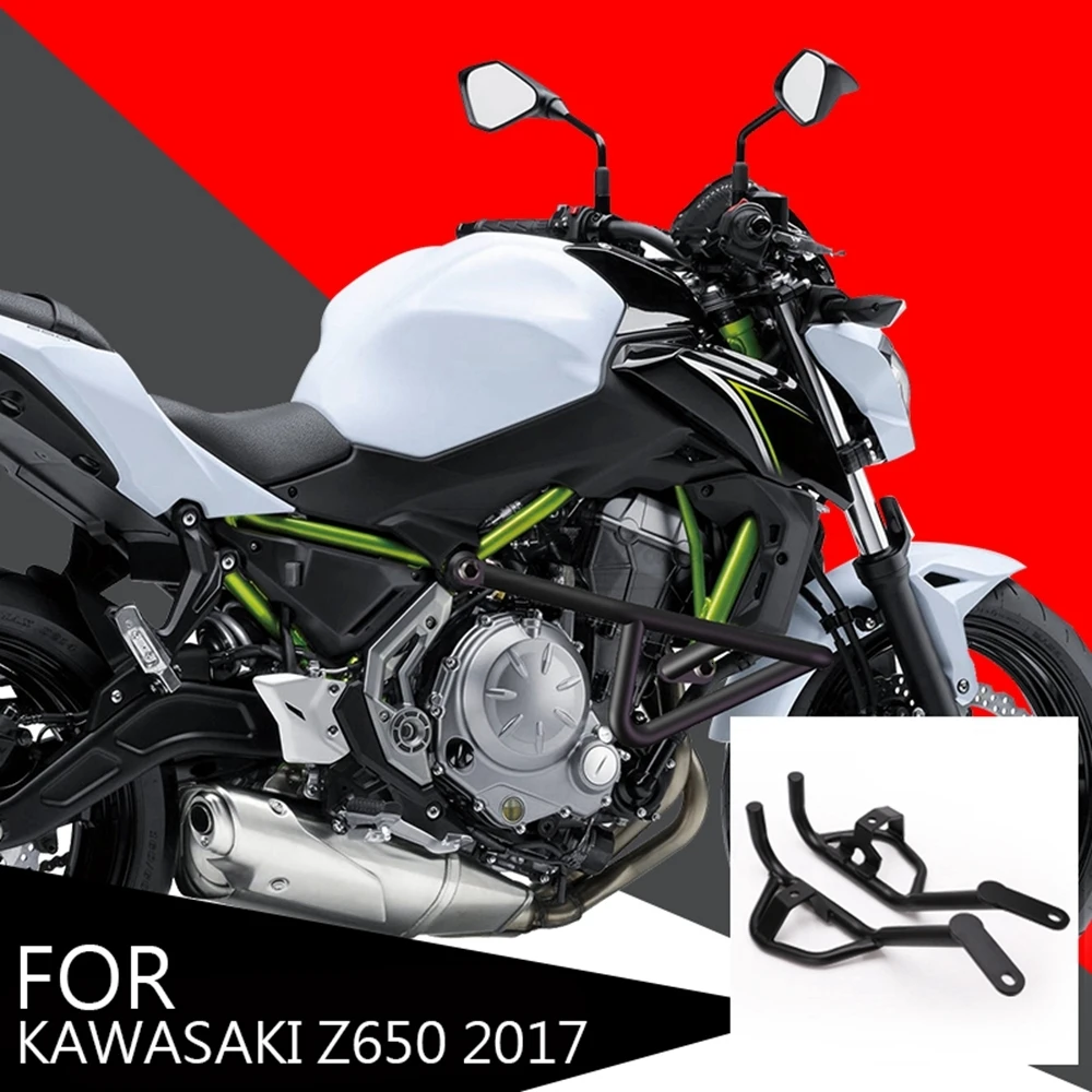 Мотоцикл черный Crash Bars защита двигателя Рамка протектор для Kawasaki Z650 Ninja650