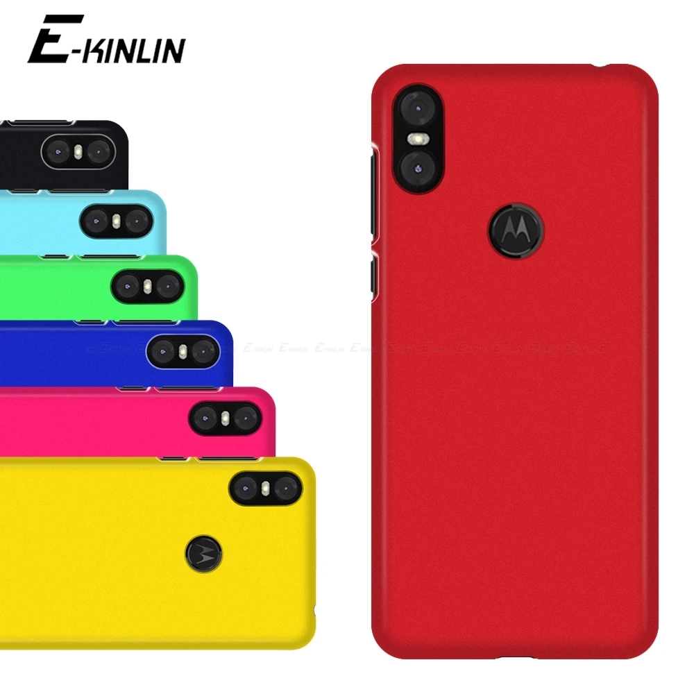 Ультра тонкий матовый жесткий чехол для телефона Motorola Moto P50 P30 Note Play One Vision Power