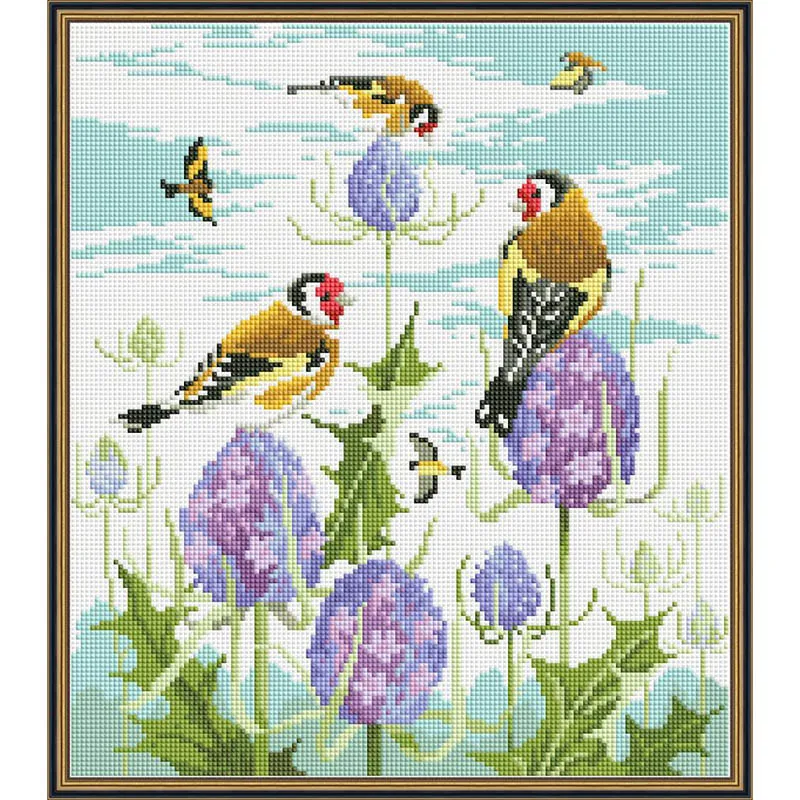 Счастливые псевдо птицы китайские 5d алмазные картины полностью квадратные