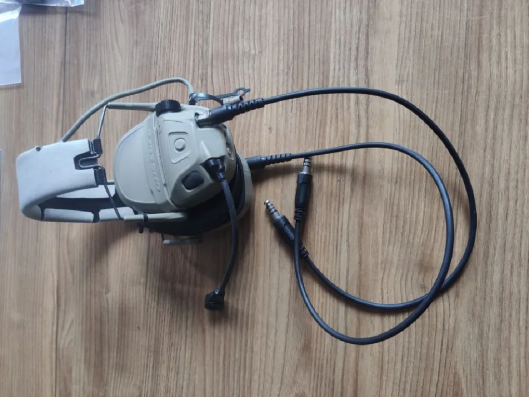 TAC-SKY AMP U174 Mono/Dual Communication Channel Adapter Cable Compatible With PTT Defined by Military Regulations