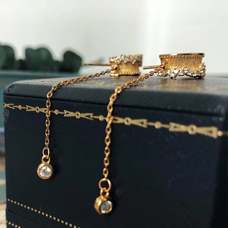 Женские винтажные серьги капли в виде звезд из стерлингового серебра 925 пробы