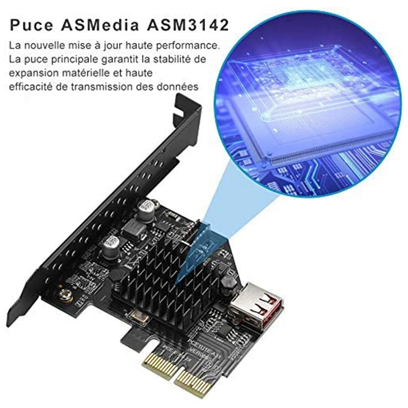 USB3.1 Gen2 внутренний 20-контактный разъем передней панели плата расширения 10 Гбит/с