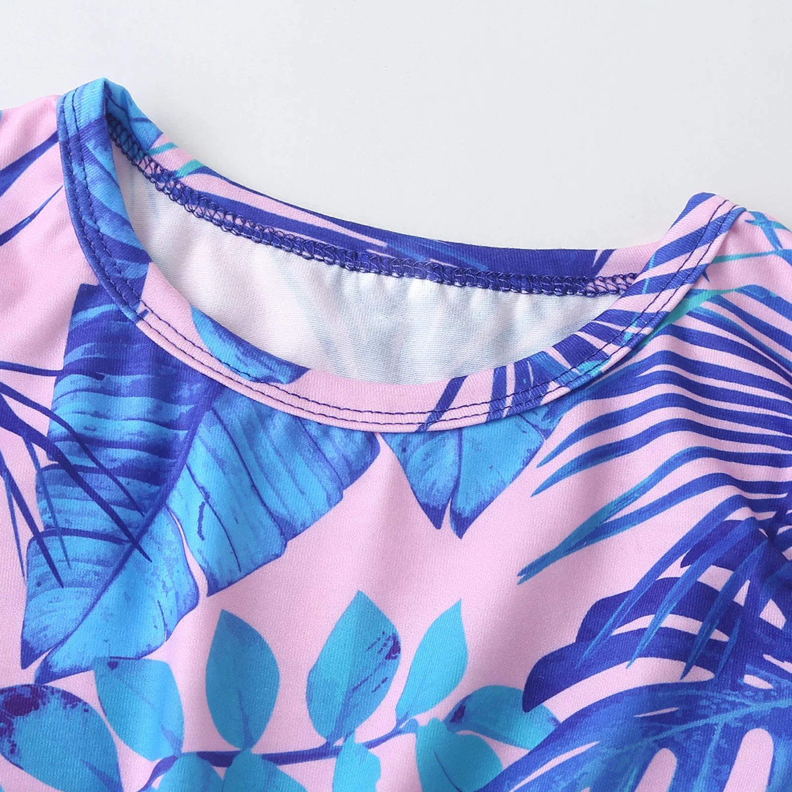 Модные детские комплекты для бега девочек из 2 предметов повседневный летний