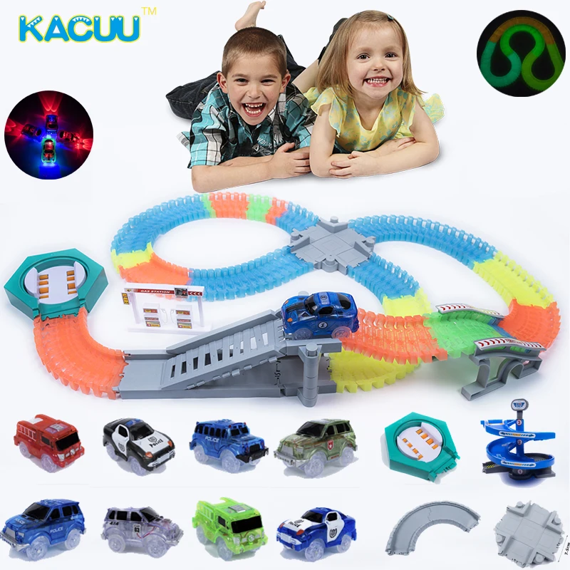 2018 магический гоночный трек светится в темноте DIY универсальные аксессуары