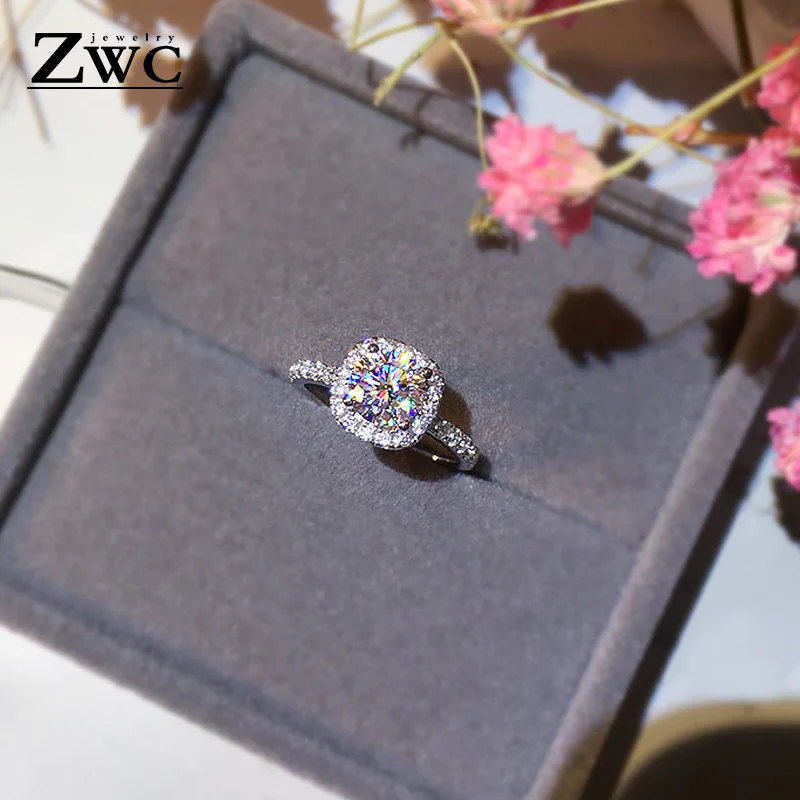 ZWC модные Хрустальные Обручальные Когти Дизайн Горячая Распродажа кольца для женщин AAA белый циркон кубические элегантные кольца женские украшения для свадьбы