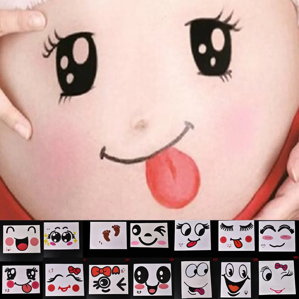 Временная тату терапия для беременных фото реквизит фотографии картина живота