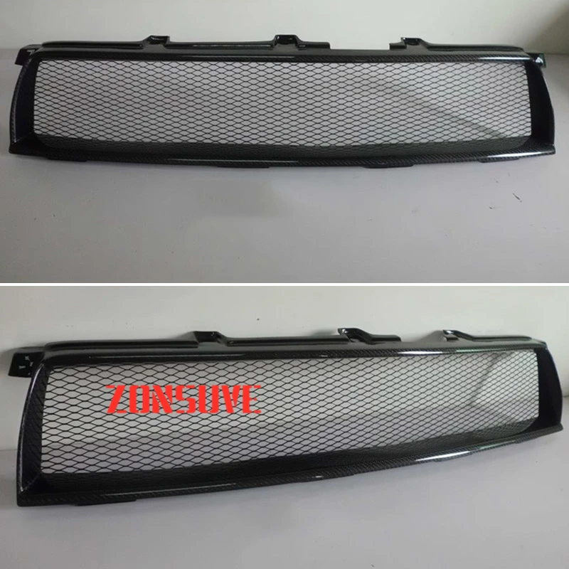 

Use For Toyota RAV4 2009--2012 Year Carbon Fibre Refitt Front Center Racing Grille Cover Accessorie Body Kit Zonsuve