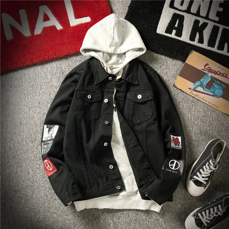 Джинсовая куртка мужская 2020 новая Корейская версия свободная Красивая