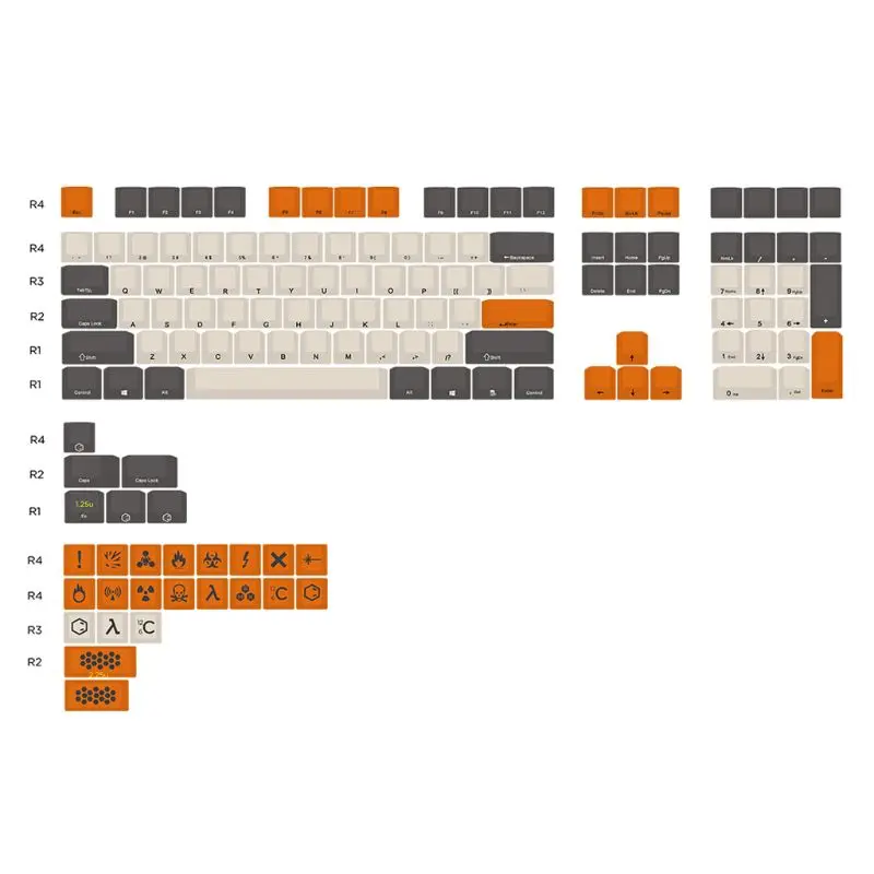 Углерода Цвет 104 + 21 ключ для лазерной порезки OEM профиль PBT filco вишня G80 3800 3850 3000