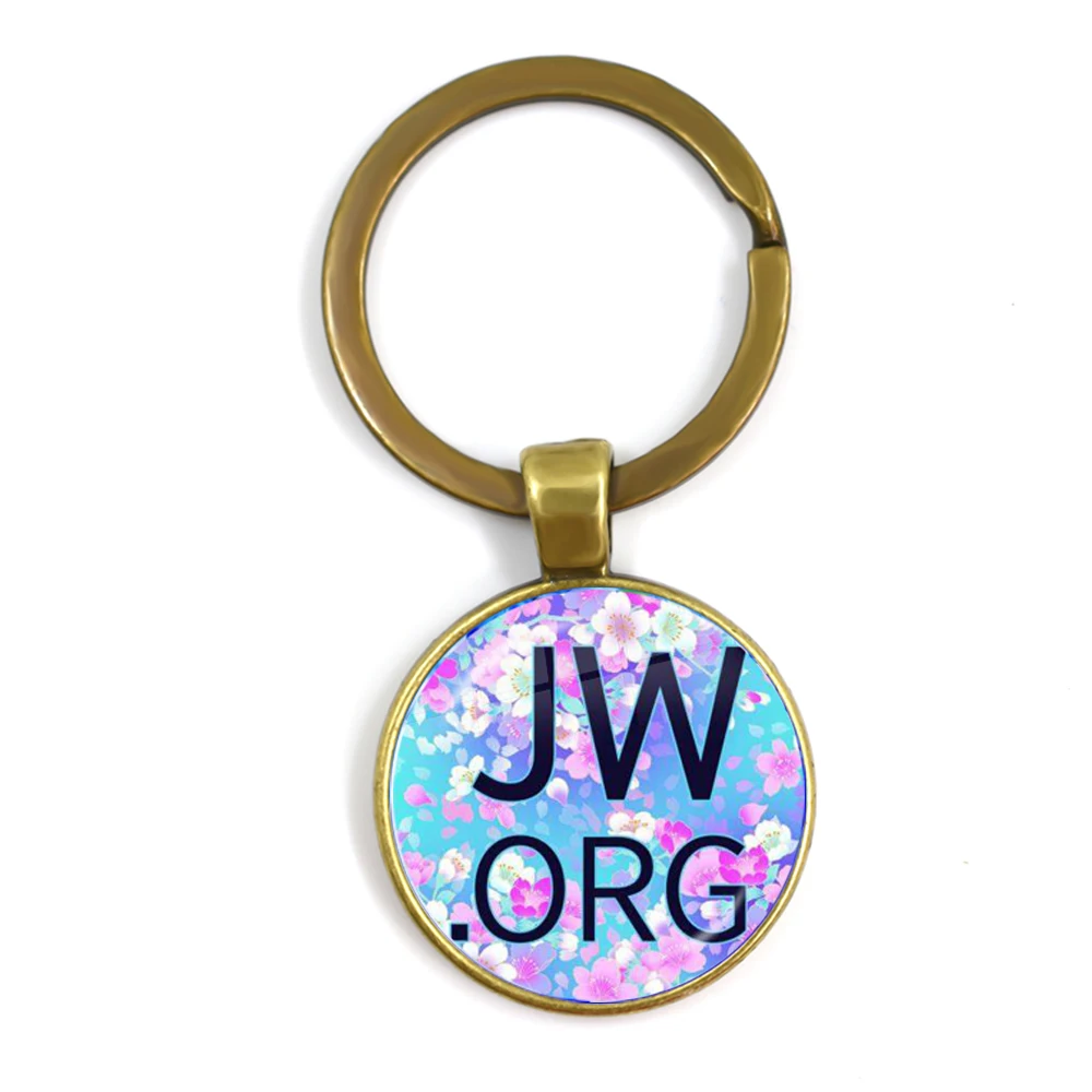 Брелок JW.ORG украшение в стиле стимпанк Свидетели иевы стеклянный брелок с