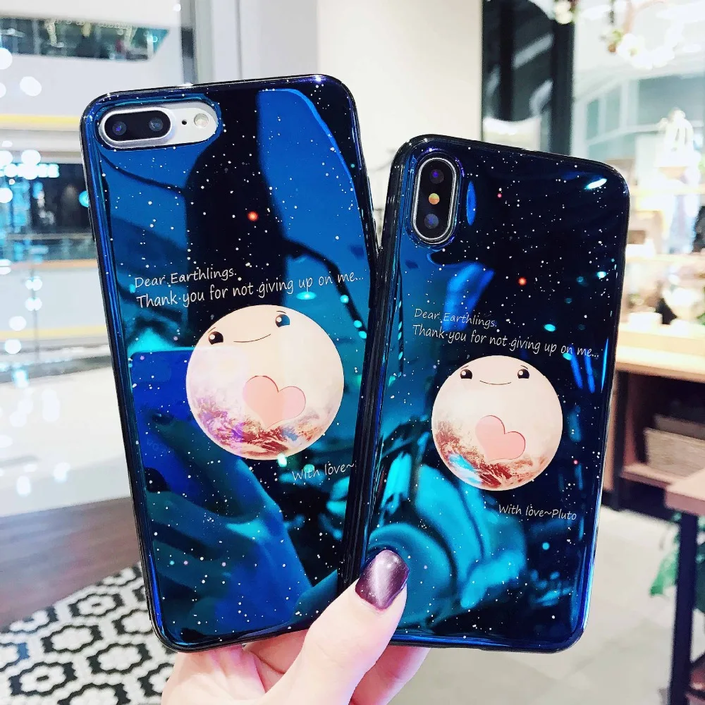 Роскошный Глянцевый Мягкий силикон imd чехол для iPhone 7 8X6 6S 7Plus 10 XS MAX XR Милая Звезда